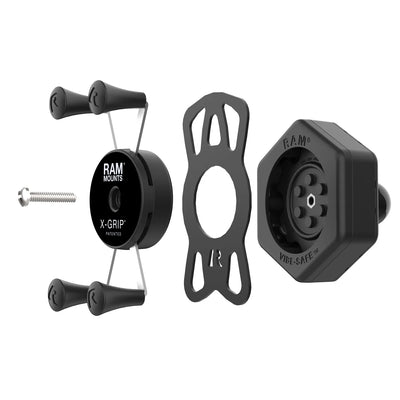RAM® X-Grip® Phone Holder with Ball & Vibe-Safe™ Adapter - RAM-HOL-UN7B-462