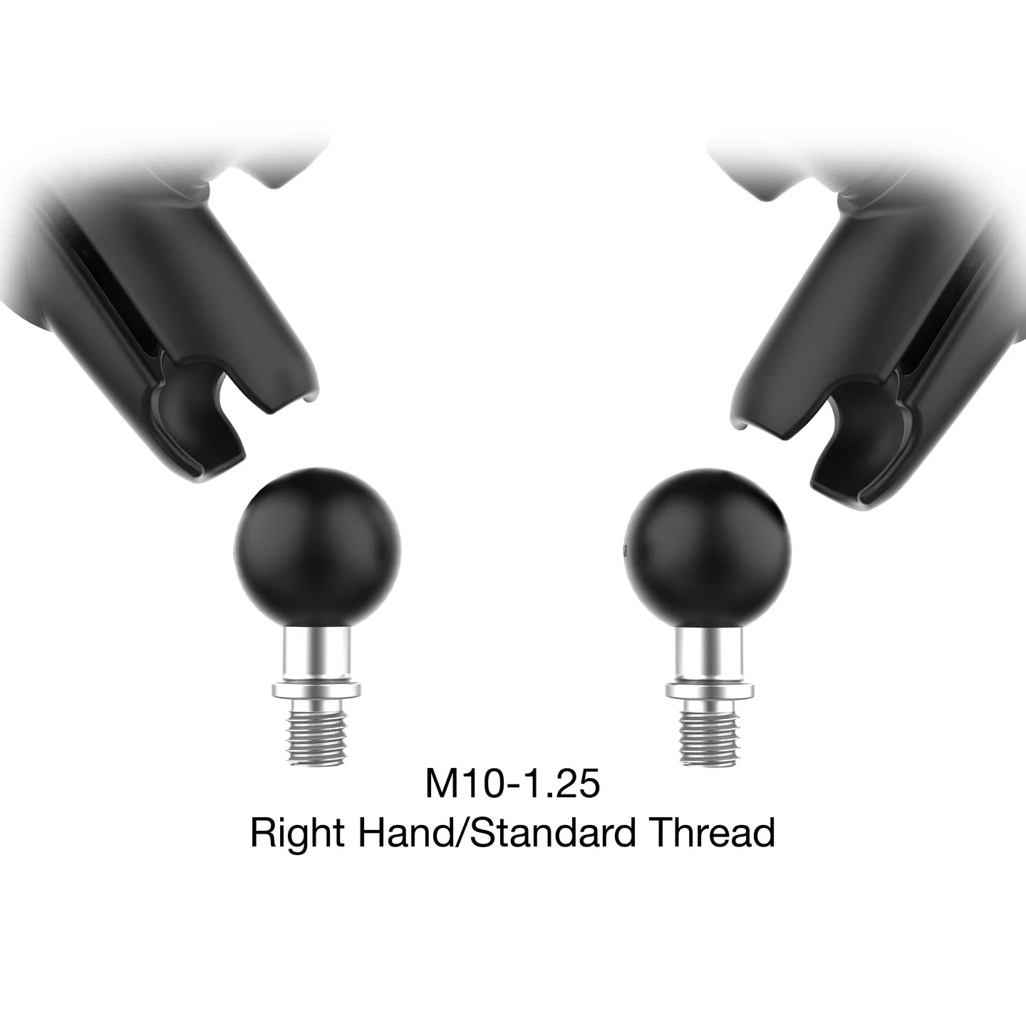 RAM® Tough-Mirror™ Kit with M10-1.25 Bases - Medium Arm - RAM-B-349-465RL