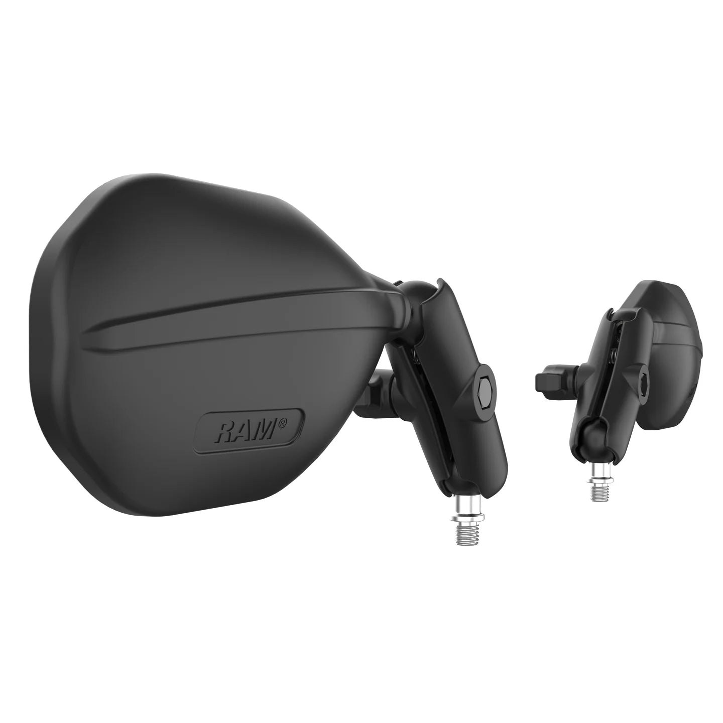 RAM® Tough-Mirror™ Kit with M10-1.25 Bases - Medium Arm - RAM-B-349-465RL