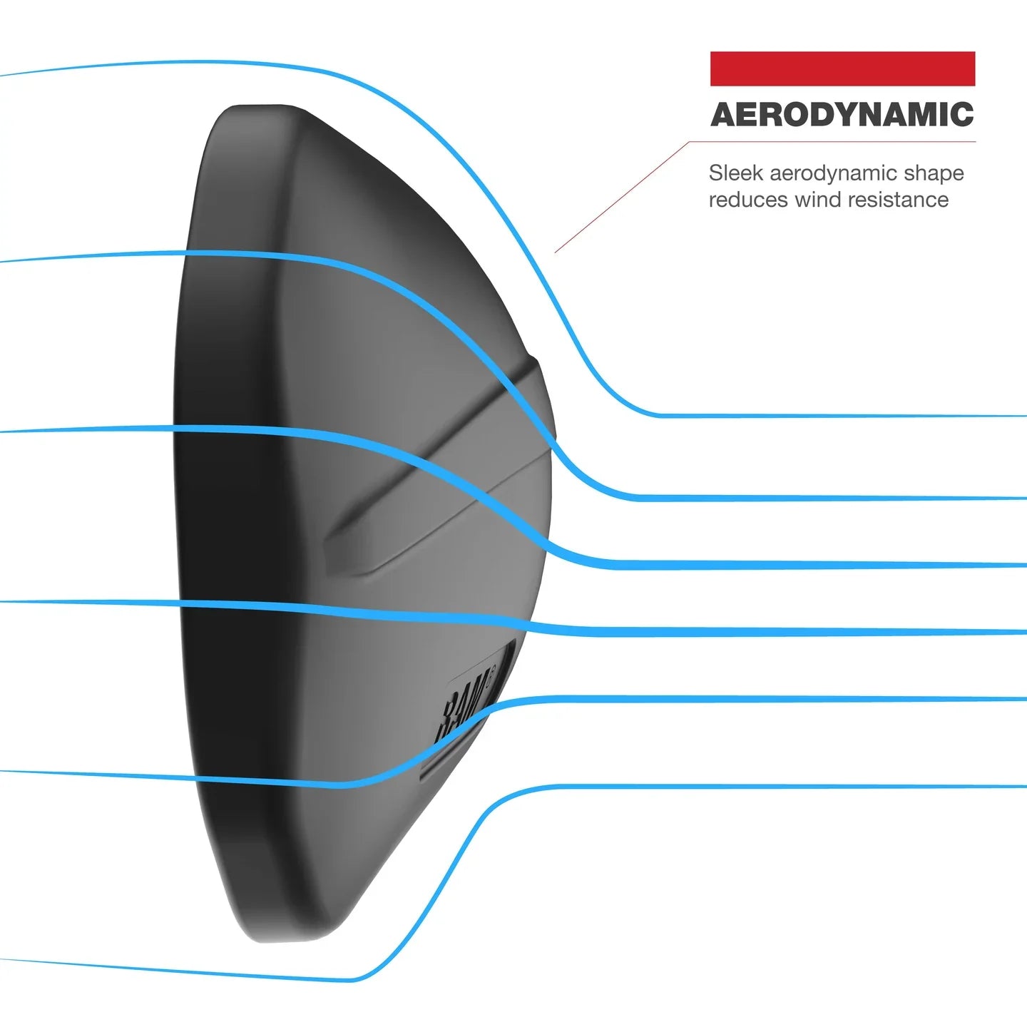 RAM® Tough-Mirror™ Left Mirror without Ball - RAM-465LU
