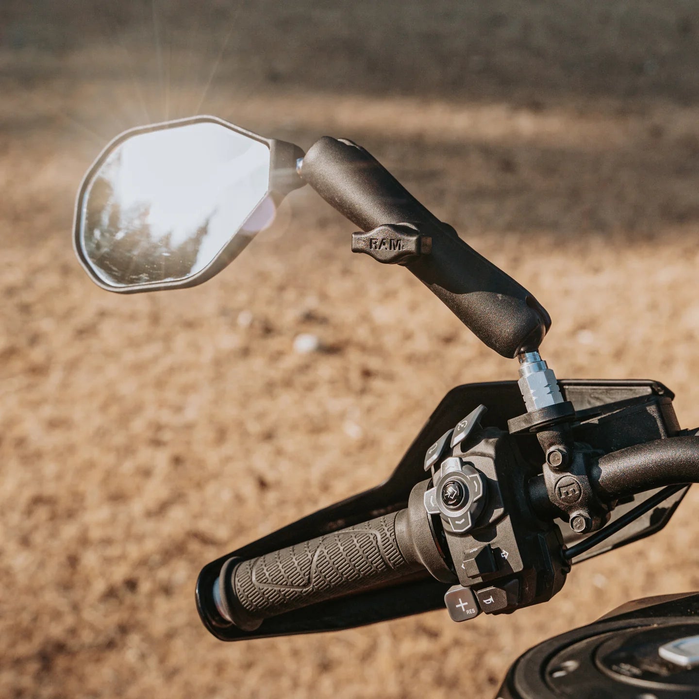 RAM® Tough-Mirror™ Left Mirror with Ball - RAM-B-465LU