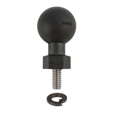 RAM® Tough-Ball™ with 1/4"-20 x .50" Threaded Stud and Lock Washer - RAP-B-379U-252050-SLW