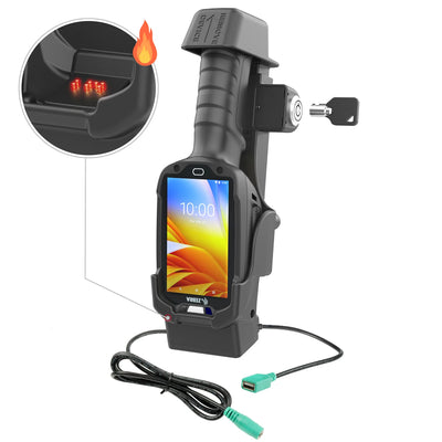 RAM® Locking Powered Dock + Single USB-A for Zebra TC8300 - Heated Pins - RAM-HOL-ZE26PDHLU