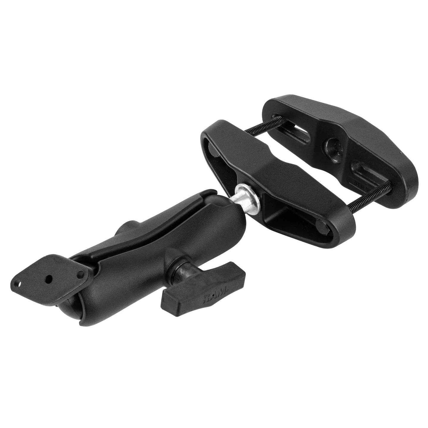 RAM® Universal Post Clamp Mount with Diamond Plate - C Size Medium Arm - RAM-102U-247