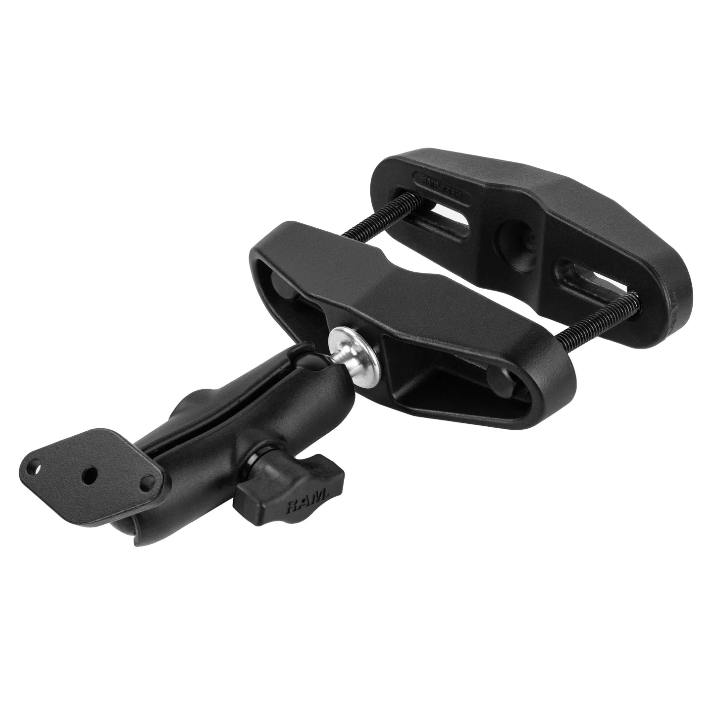 RAM® Universal Post Clamp Mount with Diamond Plate - B Size Medium Arm - RAM-B-102U-247