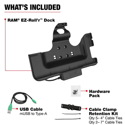 RAM® EZ-Roll'r™ Powered Dock for Tab Active4 Pro & Tab Active Pro - RAM-HOL-SAM52PU