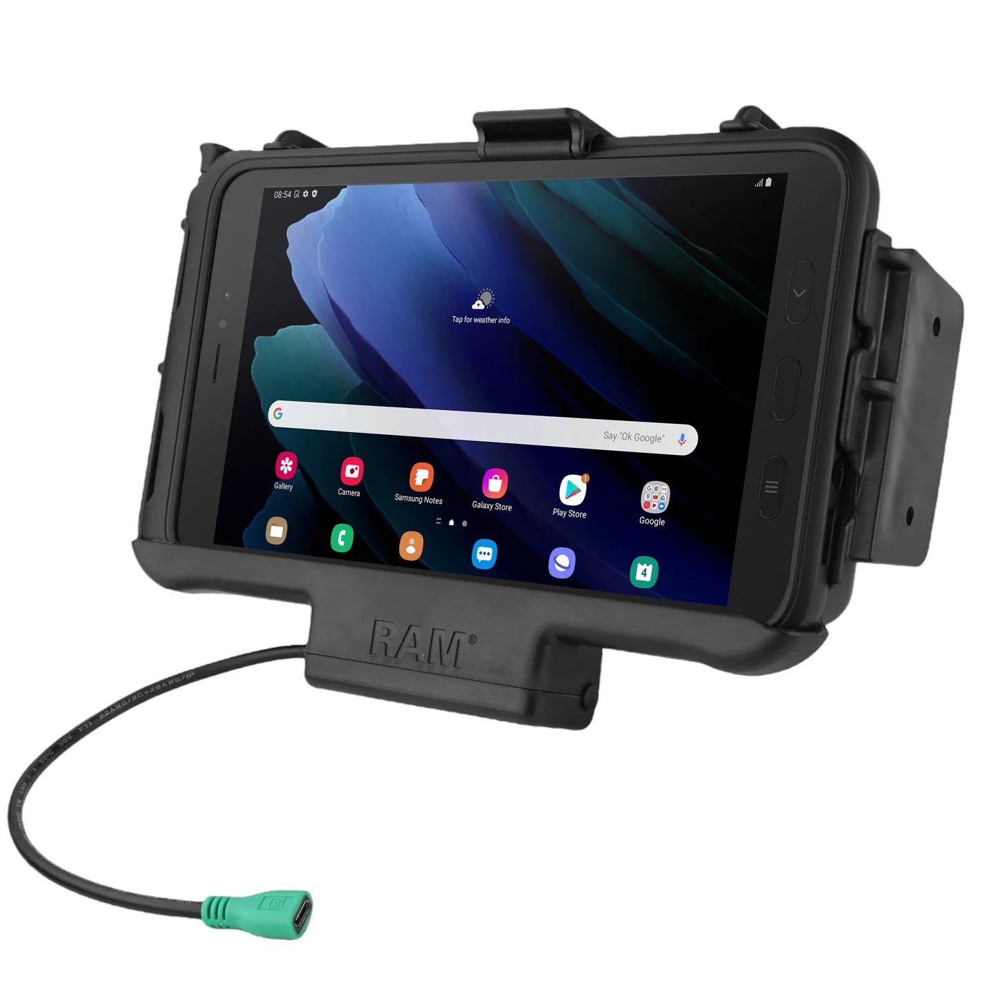 RAM® EZ-Roll'r™ Modular Powered Dock for Samsung Tab Active5 & 3 - RAM-HOL-SAM60PNU