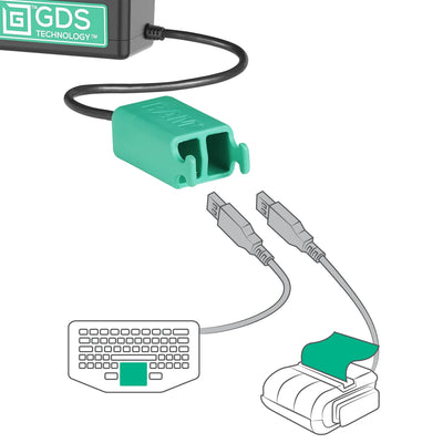 GDS® Tough-Dock™ + Dual USB for iPad Pro 12.9 3rd - 5th Gen - RAM-GDS-DOCK-AP37CD2U