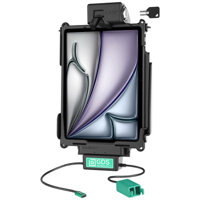 Locking GDS® Tough-Dock™ + Dual USB for iPad 10th Gen, Air 4 & Pro 11" - RAM-GDS-DOCKL-AP32CD2U
