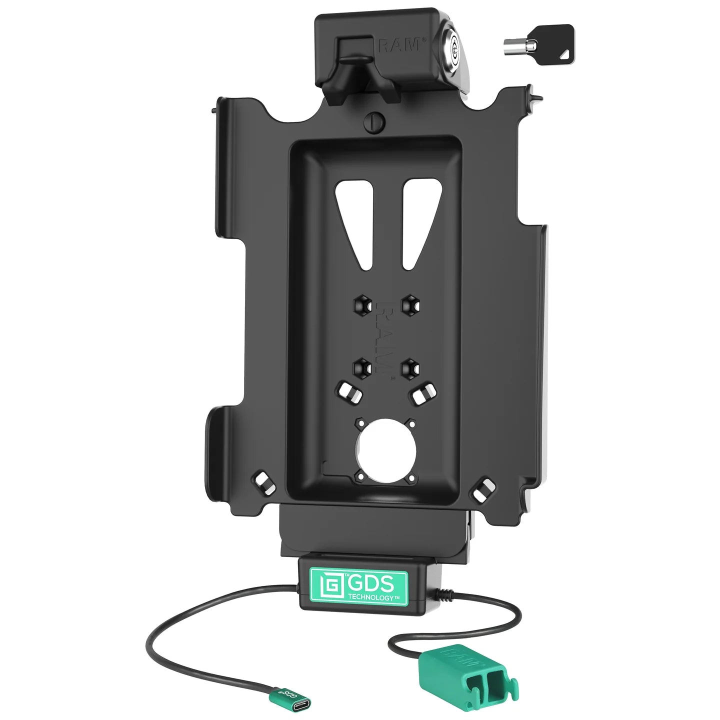 Locking GDS® Tough-Dock™ + Dual USB for iPad 10th Gen, Air 4 & Pro 11" - RAM-GDS-DOCKL-AP32CD2U