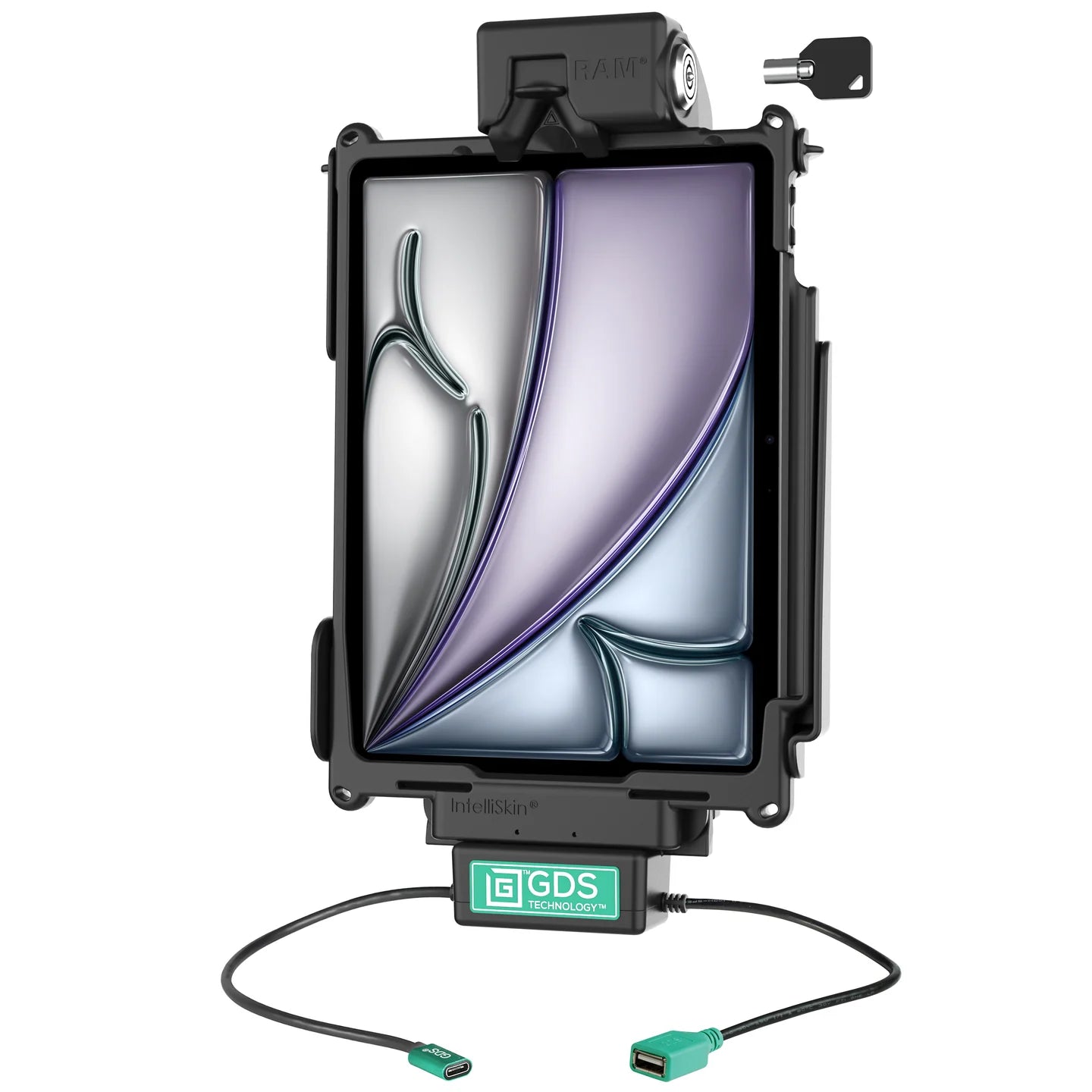 Locking GDS® Tough-Dock™ + Single USB for iPad 10th Gen, Air 4 & Pro 11" - RAM-GDS-DOCKL-AP32CDU