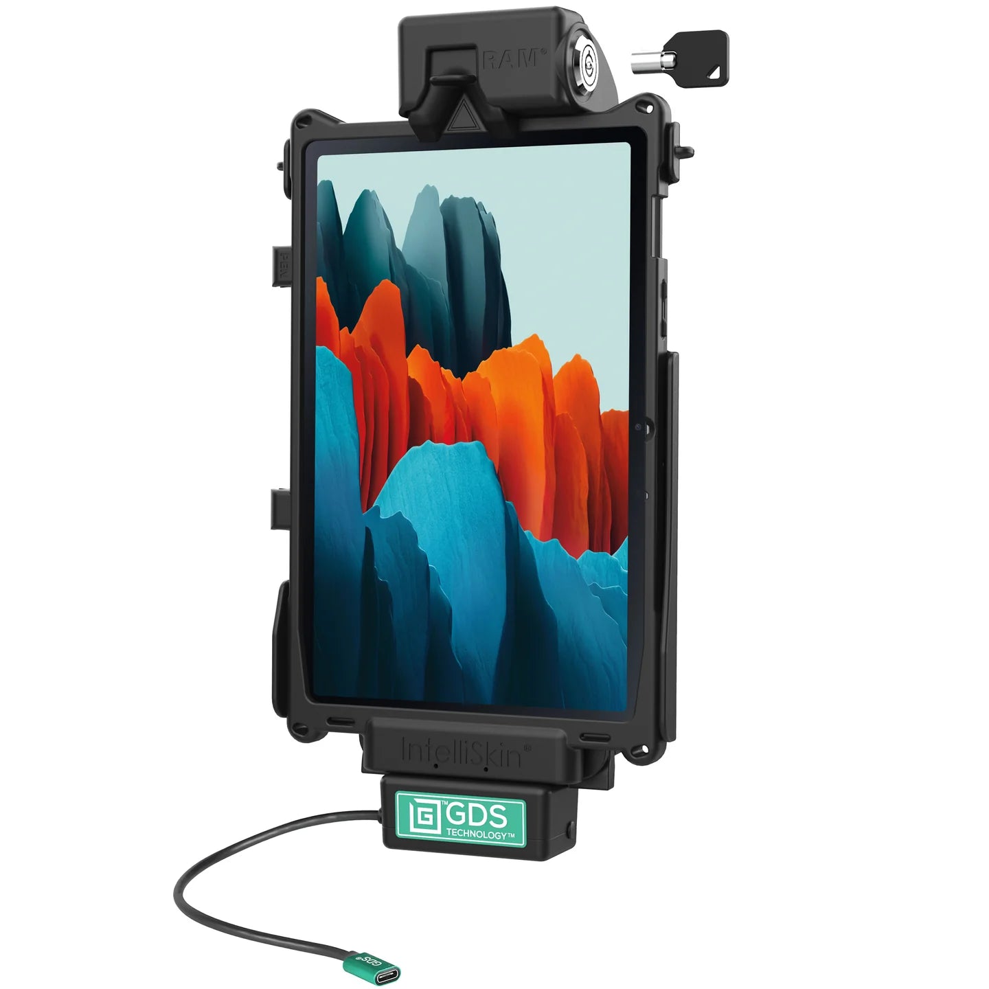 Locking GDS® Tough-Dock™ with USB Type-C for Samsung Tab S7 11" SM-T870 - RAM-GDS-DOCKL-SAM76CPU