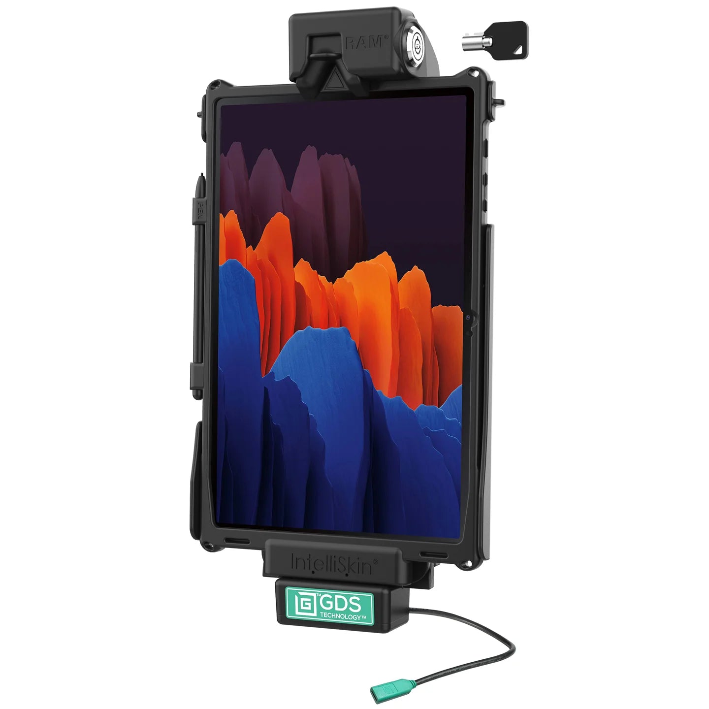 Locking GDS® Tough-Dock™ + Data for Samsung Tab S8+, S7+ & S7 FE 12.4" - RAM-GDS-DOCKL-SAM78CU