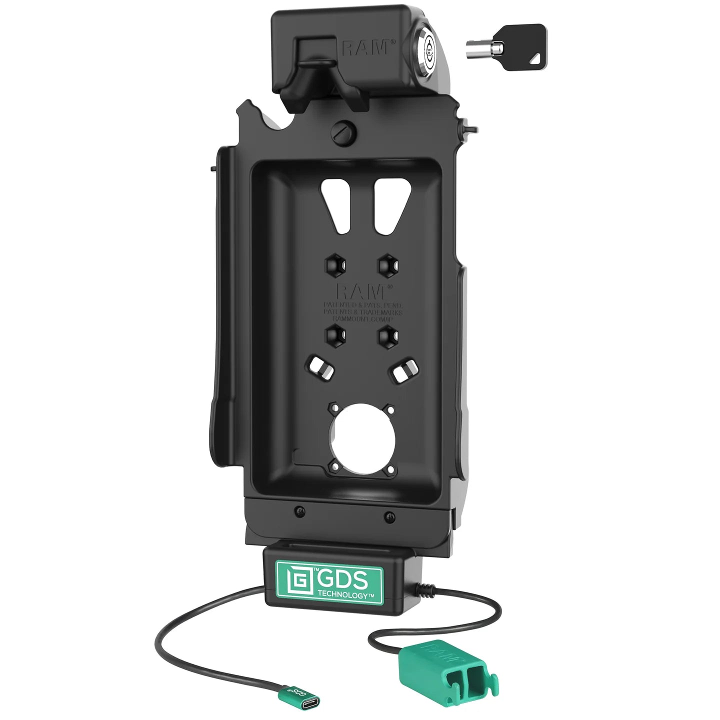 Locking GDS® Tough-Dock™ + Dual USB for Samsung Tab A7 Lite 8.7" - RAM-GDS-DOCKL-SAM80CD2U