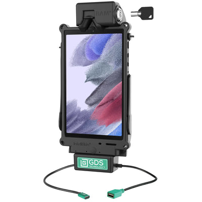 Locking GDS® Tough-Dock™ + Single USB for Samsung Tab A7 Lite 8.7" - RAM-GDS-DOCKL-SAM80CDU