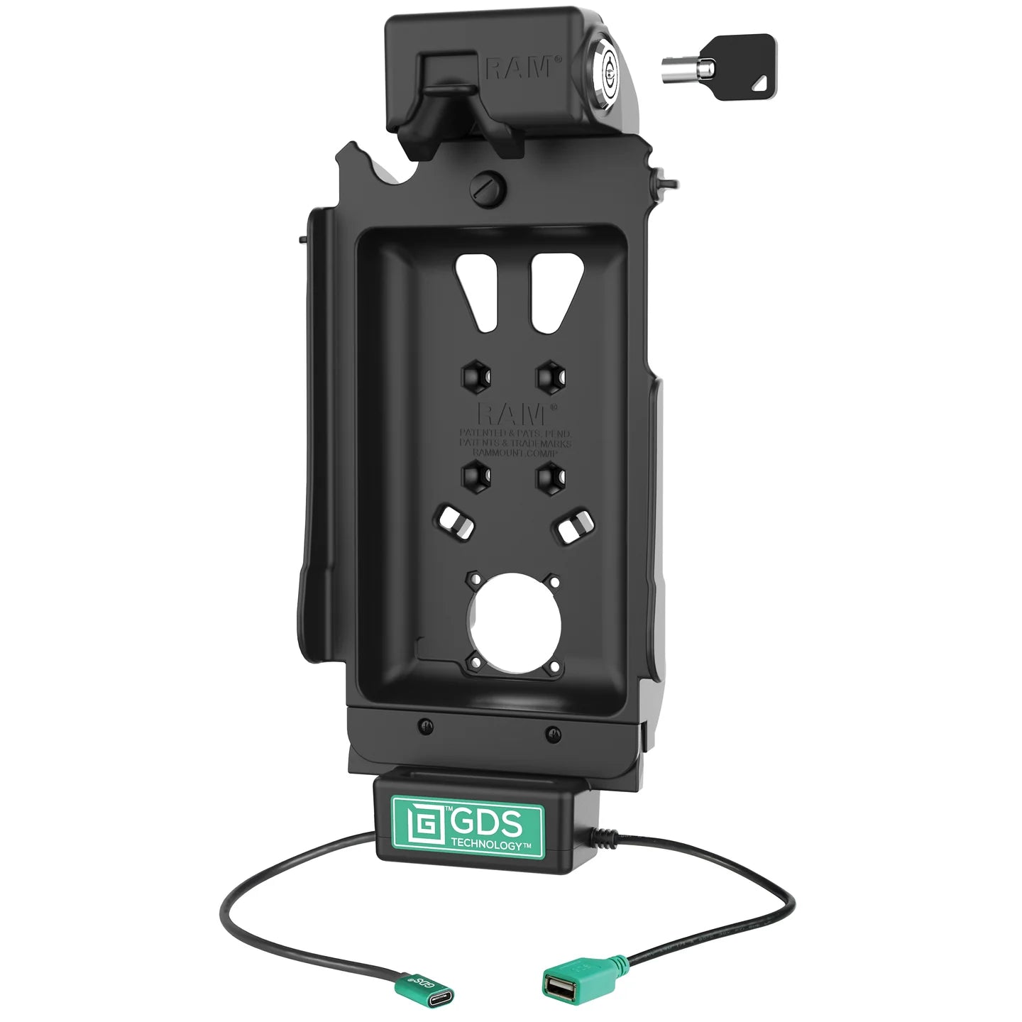 Locking GDS® Tough-Dock™ + Single USB for Samsung Tab A7 Lite 8.7" - RAM-GDS-DOCKL-SAM80CDU