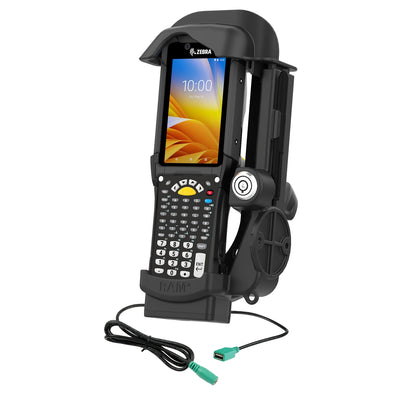 RAM® Locking Powered Dock + Single USB-A for Zebra MC9300 - RAM-HOL-ZE32PDLU