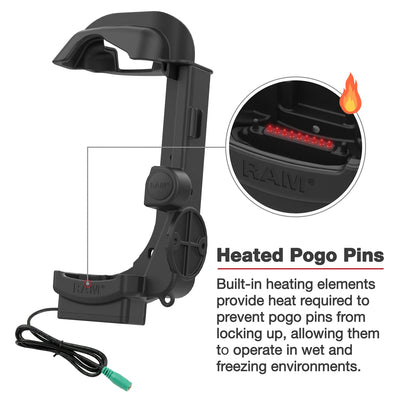 RAM® Powered Dock for Zebra MC9300 - Heated Pins - RAM-HOL-ZE32PHU