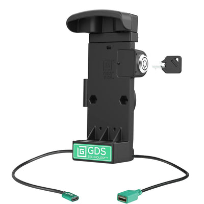 GDS® Locking Powered Dock + USB-A for Zebra EC50/55 - Heated Pins - RAM-GDS-DOCKL-V12-ZE16CPDHU