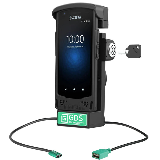 GDS® Locking Powered Dock + USB-A for Zebra EC50/55 - RAM-GDS-DOCKL-V12-ZE16CPDU