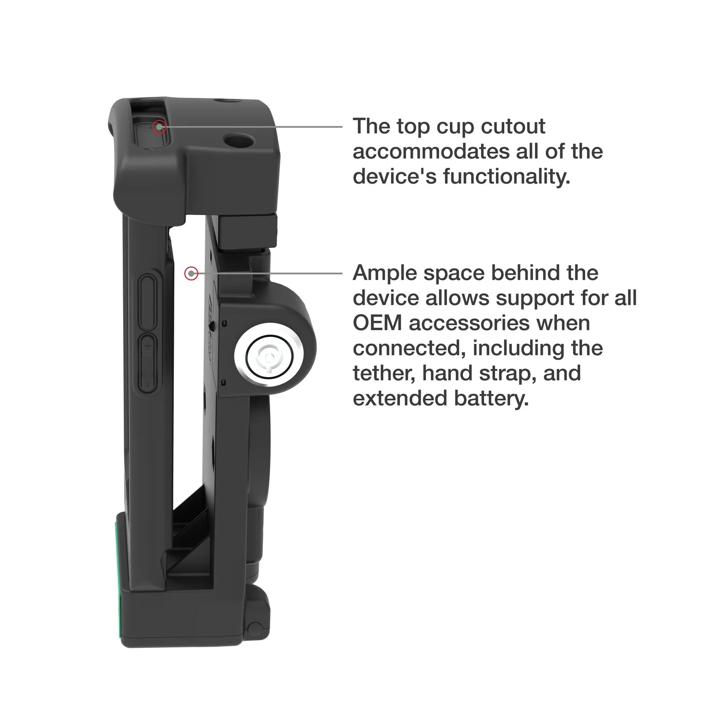 GDS® Locking Powered Dock for Zebra EC50/55 - RAM-GDS-DOCKL-V12-ZE16CPU