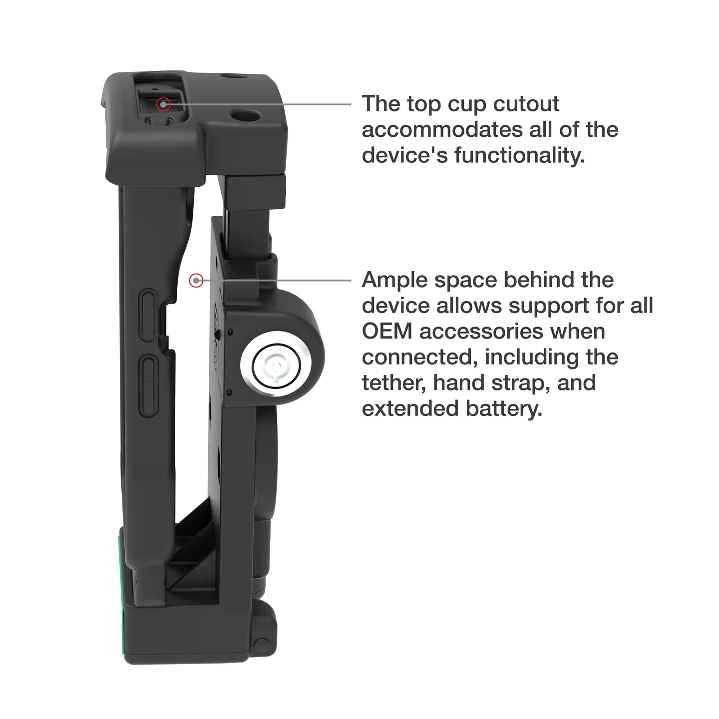 GDS® Locking Powered Dock for Zebra TC2x & TC5x - RAM-GDS-DOCKL-V12-ZE2434CPU