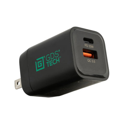 GDS® Type-C and Type-A 33W 2-Port Wall Charger - PD3.0 & PPS - RAM-GDS-CHARGE-PPS-C2W