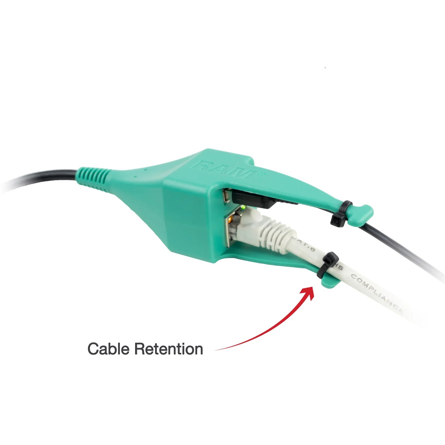 GDS® Power + USB-A & RJ45 Data Dock Cup for IntelliSkin® - RAM-GDS-DOCK-V10C-RJ45AU