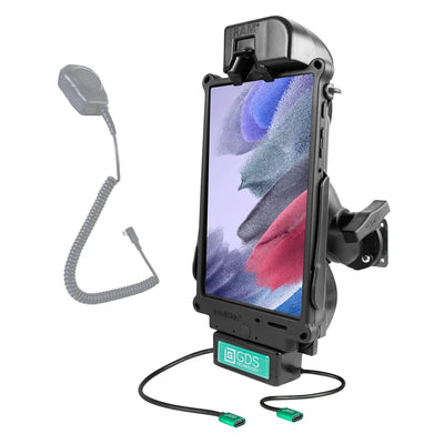 GDS® Tough-Dock™ Klein VALOR PTT Vehicle Bundle for Tab A7 Lite 8.7 - RAM-GDS-101B2-SAM80C-C-V7CU