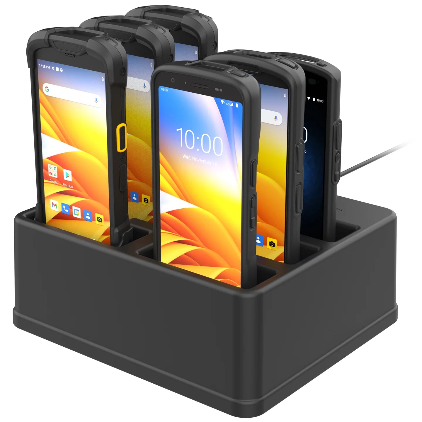 GDS® 6-Port Powered Dock for Zebra Handhelds with IntelliSkin® - RAM-GDS-DOCK-6G15P
