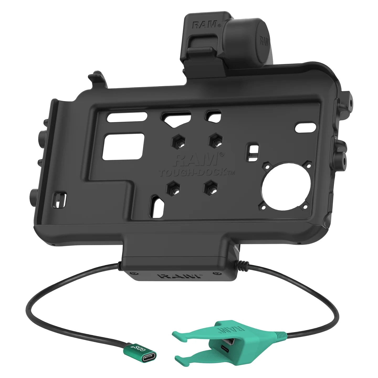 RAM® Locking USB-C Low-Profile Dock + USB-C & USB-A Data for Tab Active5 & 3 - RAM-HOL-SAM58CPT-CAU