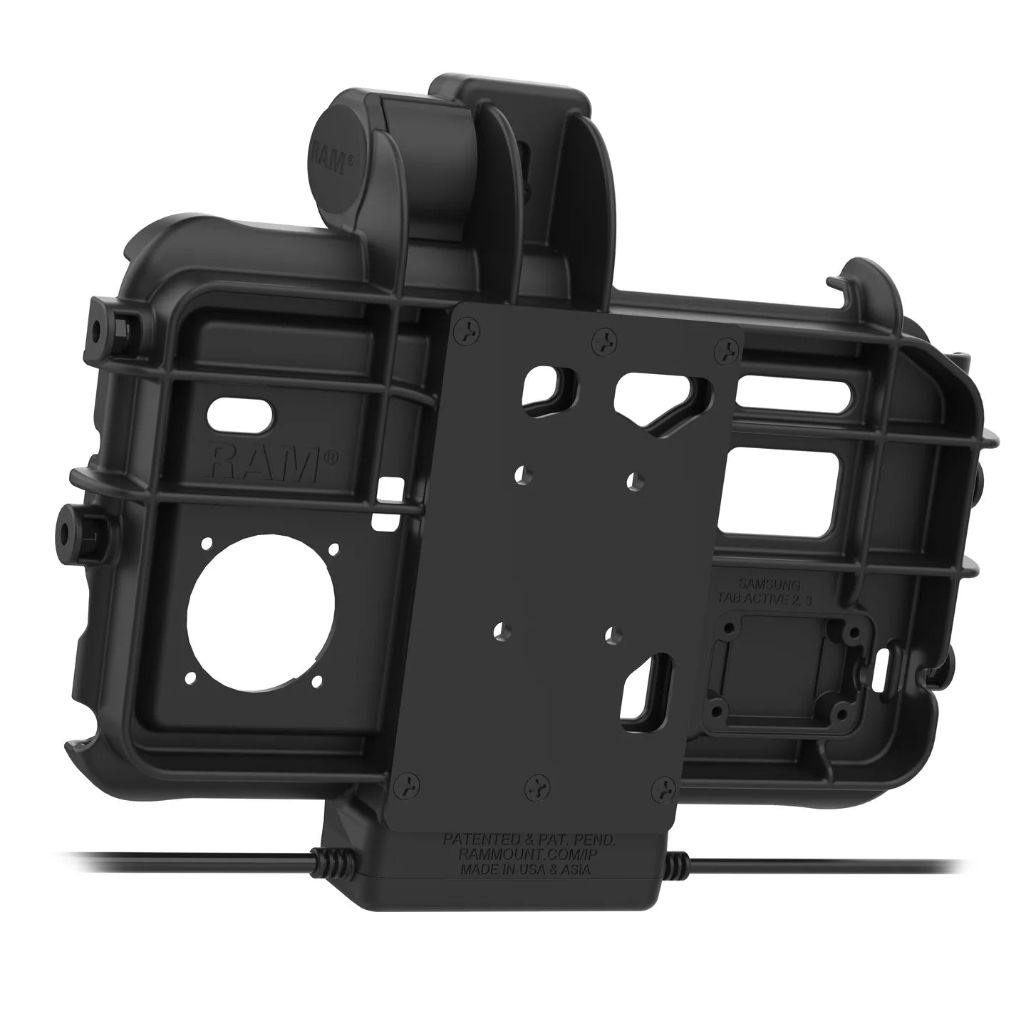RAM® Locking USB-C Low-Profile Dock + USB-C & USB-A Data for Tab Active5 & 3 - RAM-HOL-SAM58CPT-CAU