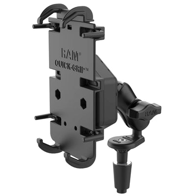 RAM® Quick-Grip™ XL Phone Mount with Vibe-Safe™ & Fork Stem Base - Short - RAM-B-176-A-PD4-462