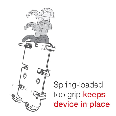 RAM® Quick-Grip™ XL Phone Mount with Vibe-Safe™ & Fork Stem Base - Short - RAM-B-176-A-PD4-462