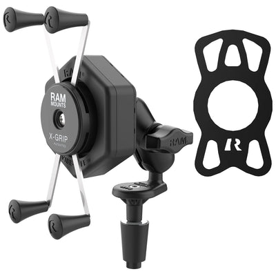 RAM® X-Grip® Large Phone Mount with Vibe-Safe™ & Fork Stem Base - Short - RAM-B-176-A-UN10-462