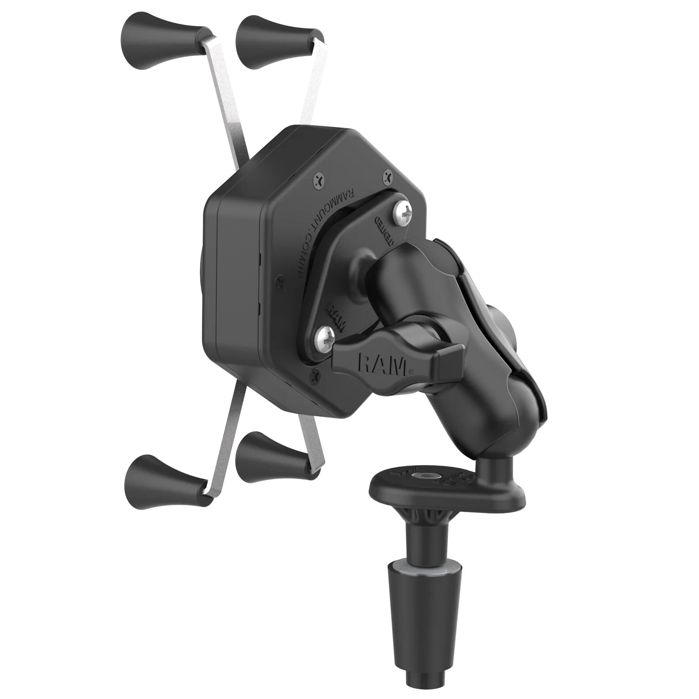 RAM® X-Grip® Large Phone Mount with Vibe-Safe™ & Fork Stem Base - Short - RAM-B-176-A-UN10-462