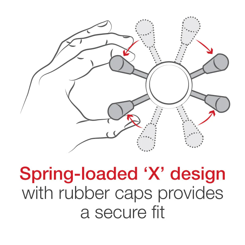 RAM® X-Grip® Large Phone Mount with Vibe-Safe™ & Fork Stem Base - Short - RAM-B-176-A-UN10-462