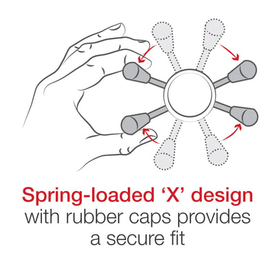 RAM® X-Grip® Large Phone Mount with Vibe-Safe™ & Fork Stem Base - Short - RAM-B-176-A-UN10-462