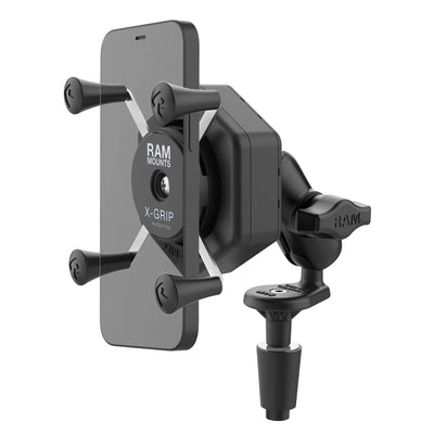 RAM® X-Grip® Phone Mount with Vibe-Safe™ & Fork Stem Base - Short - RAM-B-176-A-UN7-462