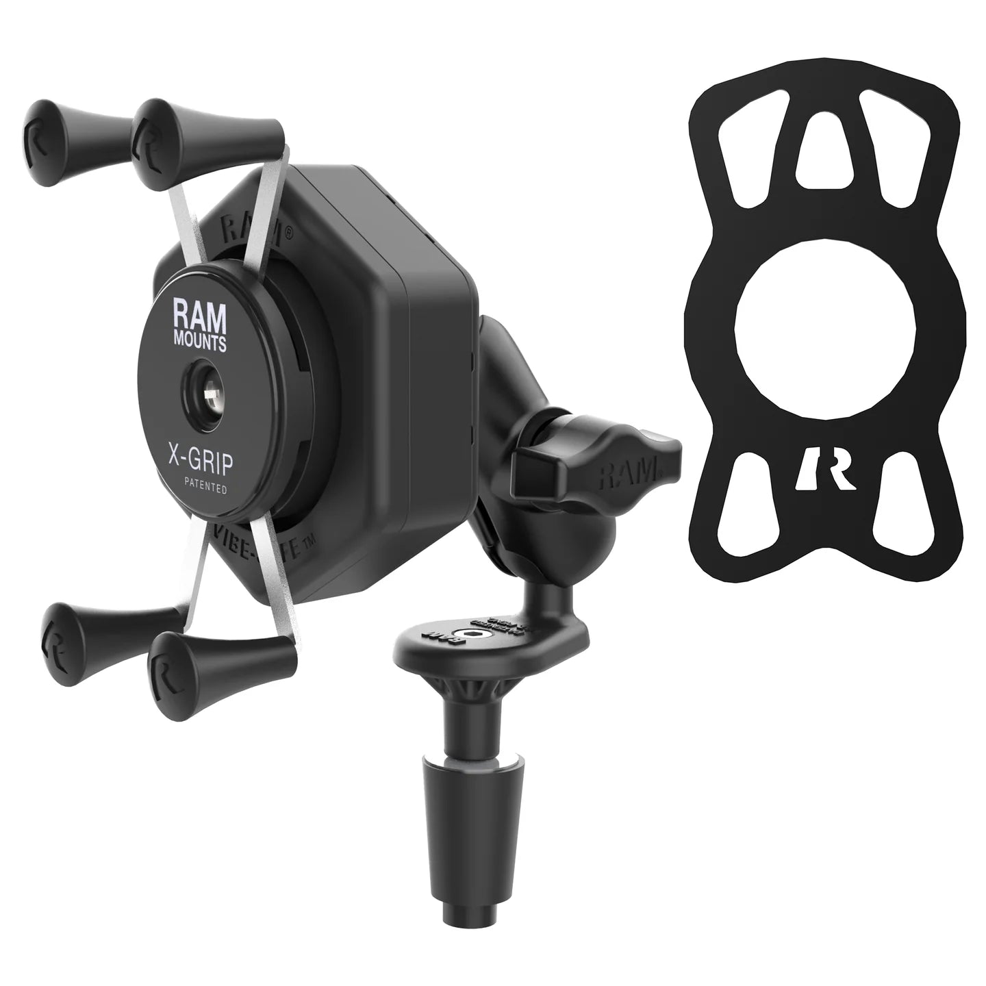 RAM® X-Grip® Phone Mount with Vibe-Safe™ & Fork Stem Base - Short - RAM-B-176-A-UN7-462