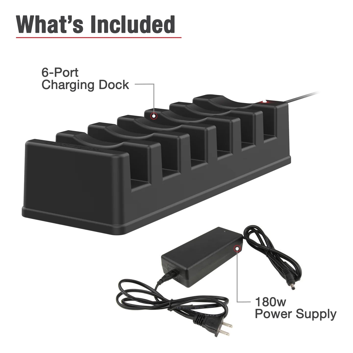 GDS® 6-Port Powered Dock for Zebra Tablets with IntelliSkin® - RAM-GDS-DOCK-6G16P