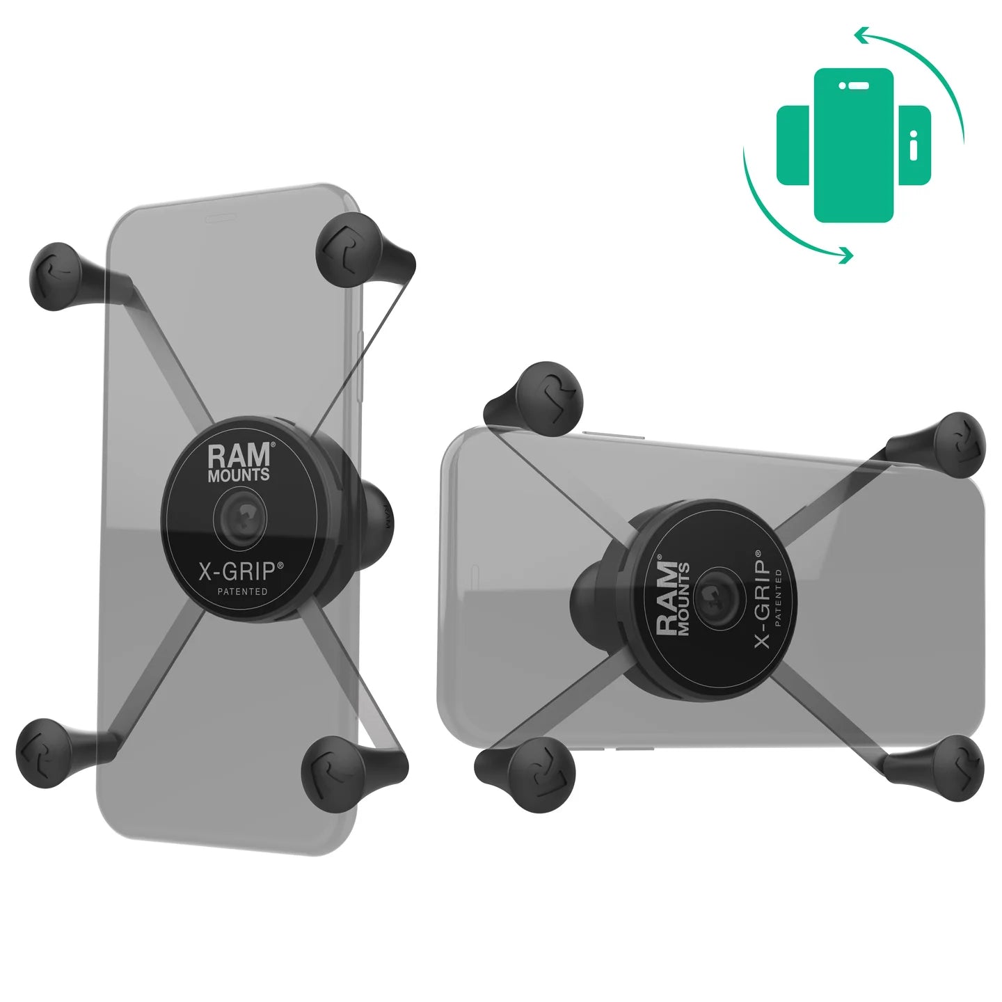 RAM® Rotating X-Grip® Large Phone Holder with Ball - B Size - RAM-HOL-UN10BRU