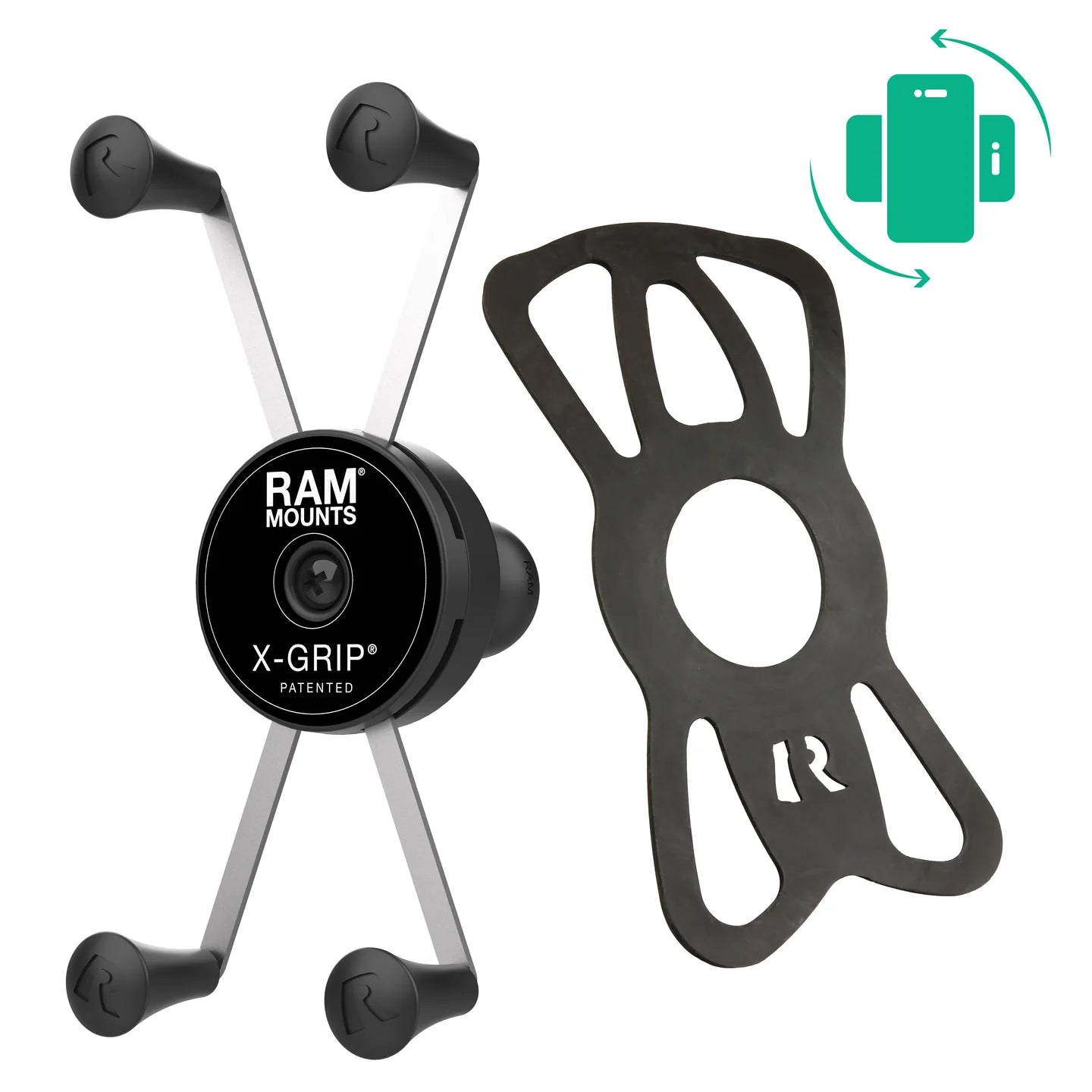 RAM® Rotating X-Grip® Large Phone Holder with Ball - B Size - RAM-HOL-UN10BRU