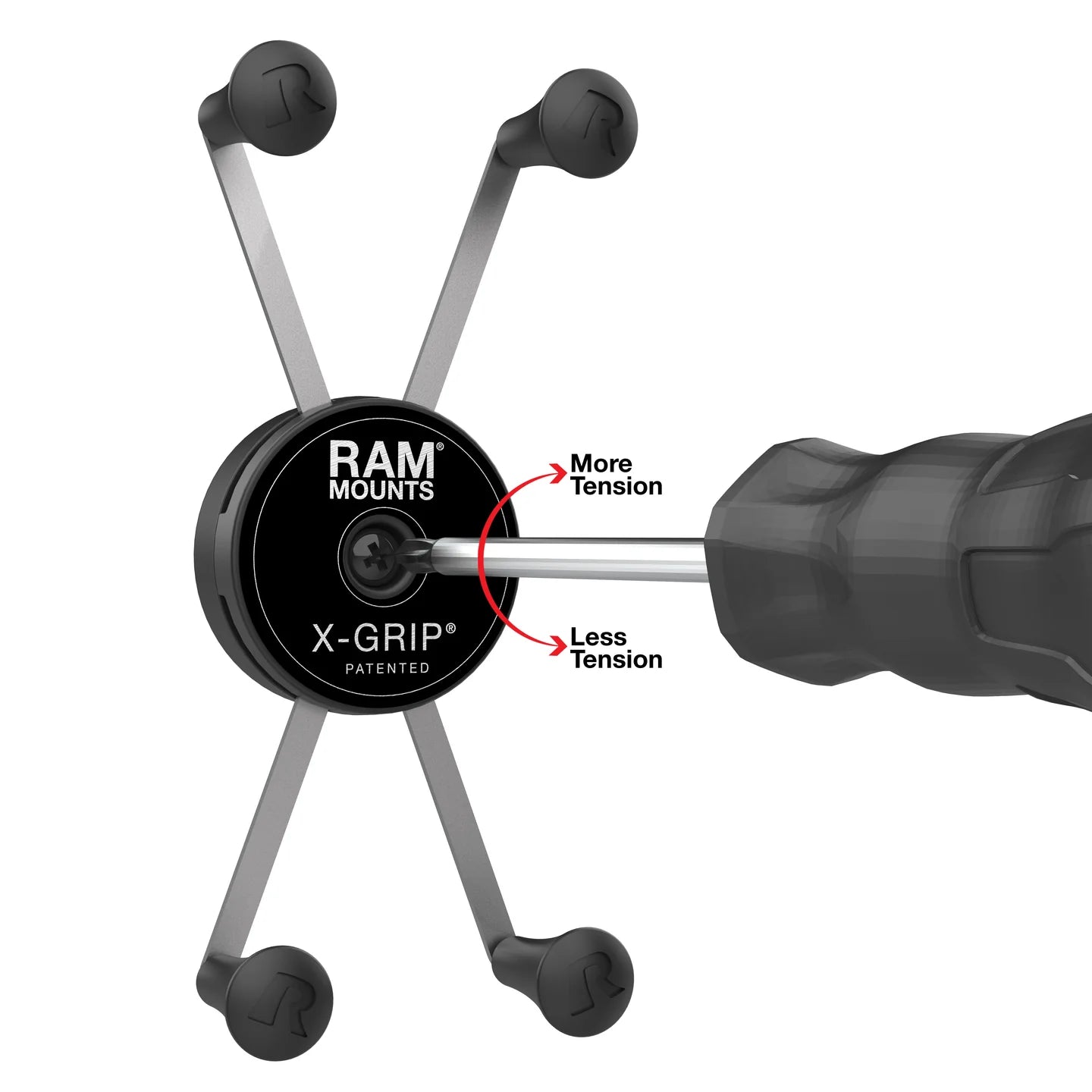 RAM® Rotating X-Grip® Large Phone Holder with Ball - B Size - RAM-HOL-UN10BRU