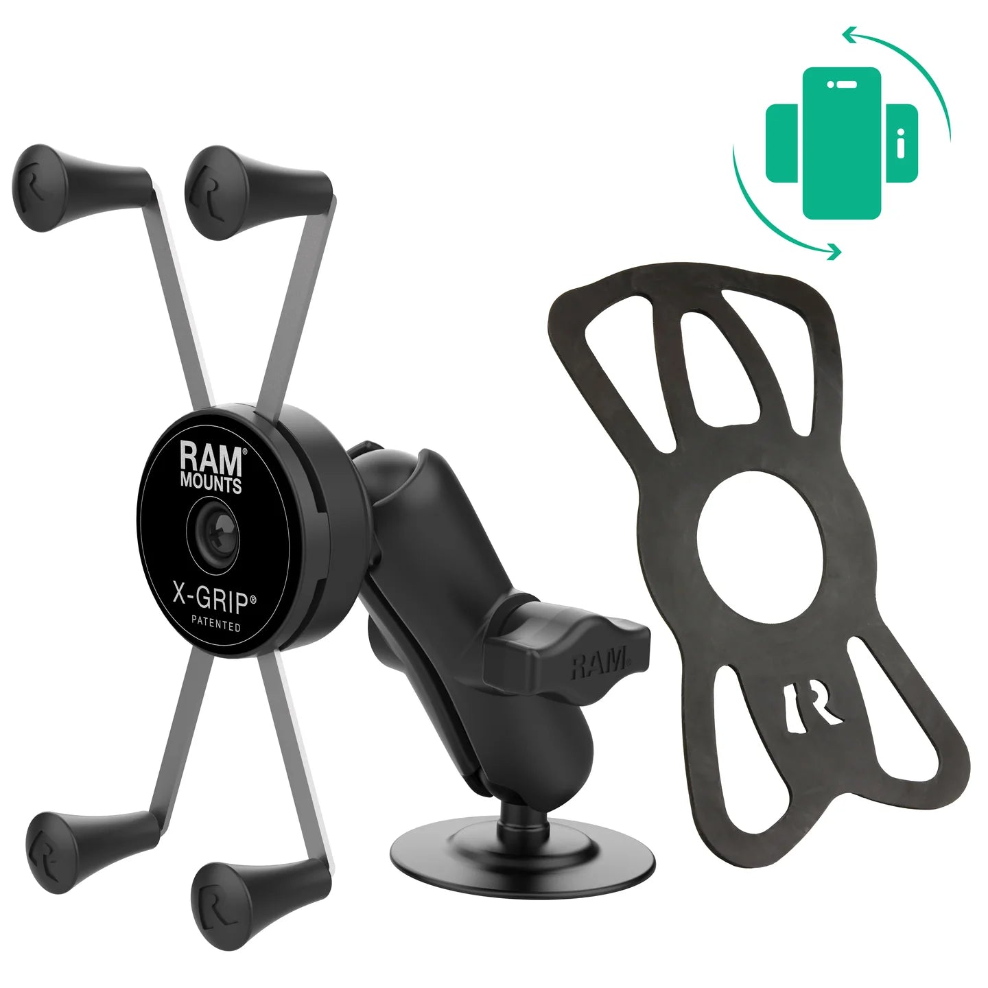 RAM® Rotating X-Grip® Large Phone Mount with Flex Adhesive Base - RAP-B-378-UN10RU