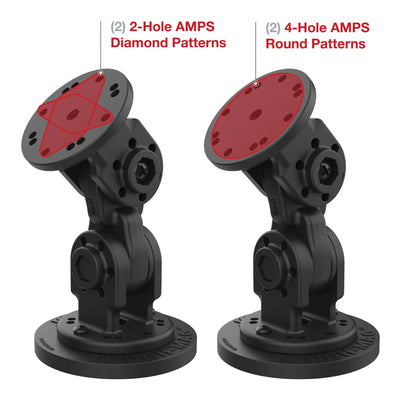 RAM® Dual 90-Degree Pivot Magnetic Mount - RAP-101-PV4-2P-NK-MAG88U
