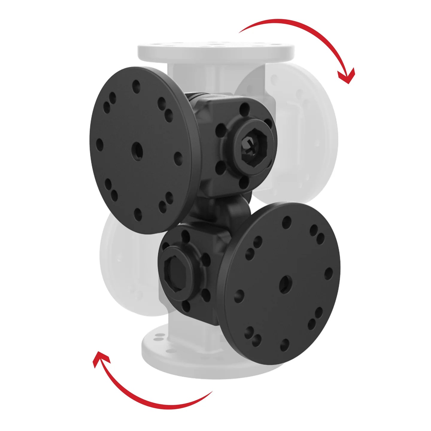 RAM® Dual 90-Degree Pivot Mount - RAP-101-PV4-2P-NKU