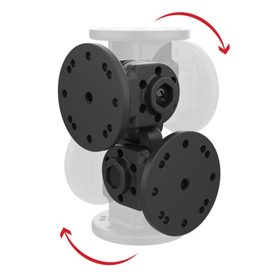 RAM® Dual 90-Degree Pivot Mount - RAP-101-PV4-2P-NKU