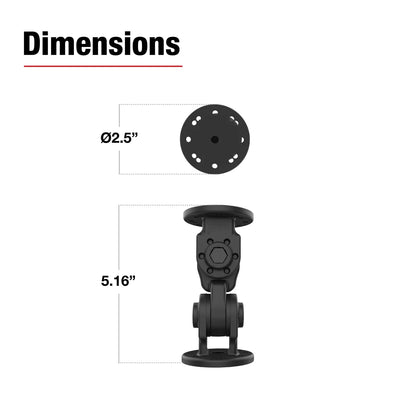 RAM® Dual 90-Degree Pivot Mount - RAP-101-PV4-2P-NKU