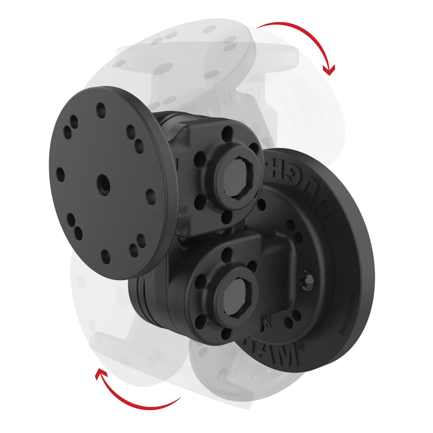 RAM® Dual Straight Pivot Magnetic Mount - RAP-101-PV4-2S-NK-MAG88U